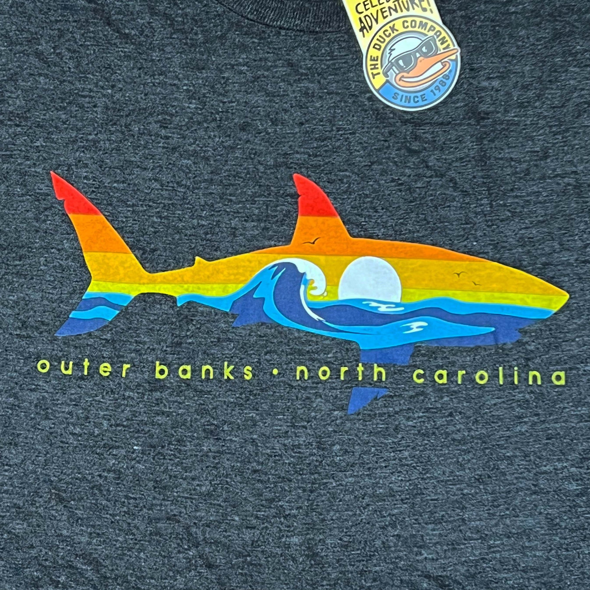 Outer Banks Sunset Shark Short Sleeve Tee