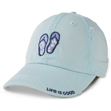 Life Is Good Keep It Simple Flip Flops Sunwashed Chill Cap - Kitty Hawk Kites Online Store