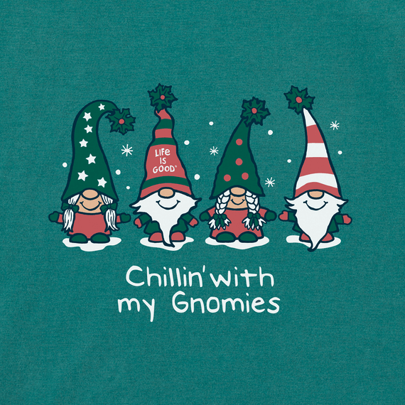 Life Is Good Men's Chillin' With My Gnomies Long Sleeve Crusher Tee - Kitty Hawk Kites Online Store