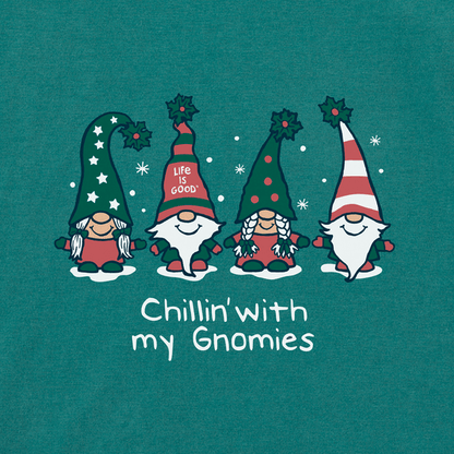 Life Is Good Men's Chillin' With My Gnomies Long Sleeve Crusher Tee - Kitty Hawk Kites Online Store