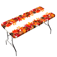 Fitted Polyester Table Cloth - Fall Design - Kitty Hawk Kites Online Store