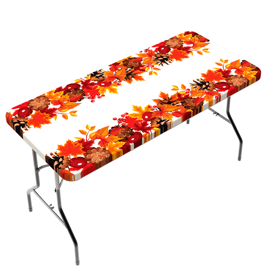 Fitted Polyester Table Cloth - Fall Design - Kitty Hawk Kites Online Store