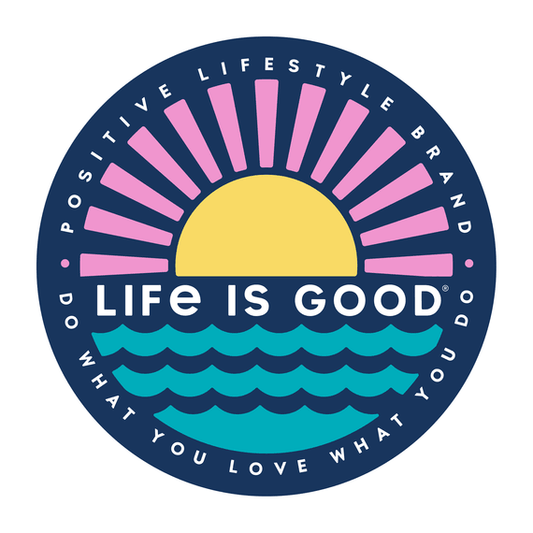 Sunset On The Water 4" Circle Sticker - Kitty Hawk Kites Online Store
