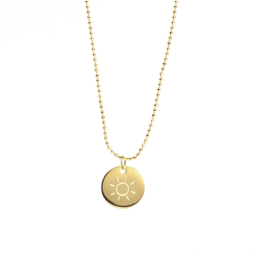 Salty Cali Lil' Tokens 18k Gold Sun Necklace - Kitty Hawk Kites Online Store