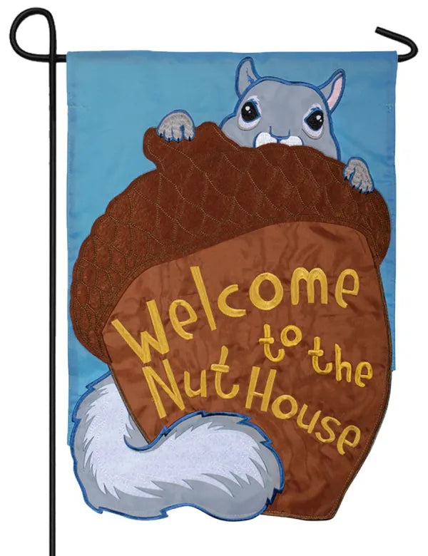 Welcome To The Nuthouse Garden Flag - Kitty Hawk Kites Online Store