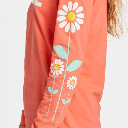 Life Is Good Women's Long Sleeve Crusher Tee - Peace Daisies - Kitty Hawk Kites Online Store