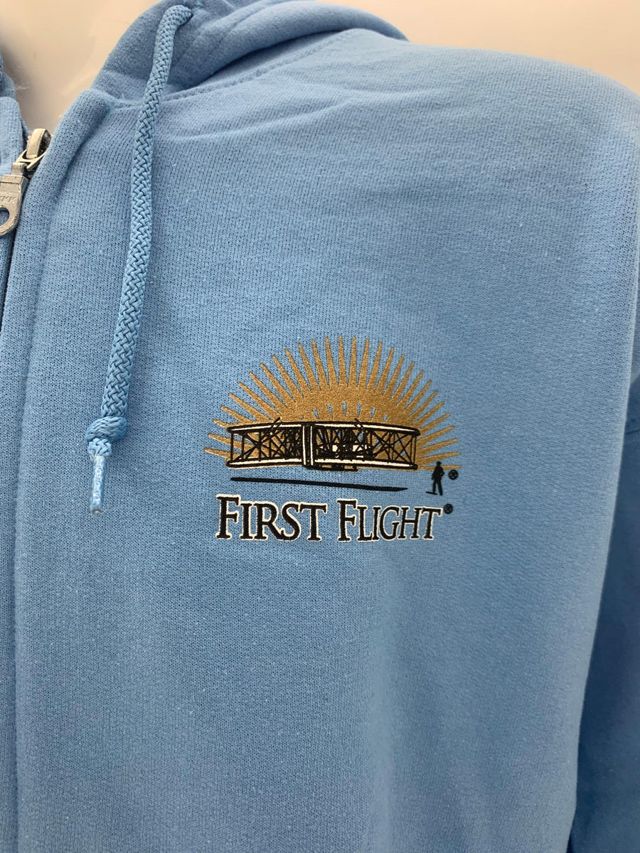 First Flight Sweatshirt - Light Blue - Kitty Hawk Kites Online Store