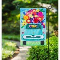 Mint Flower Truck Garden Flag - Kitty Hawk Kites Online Store