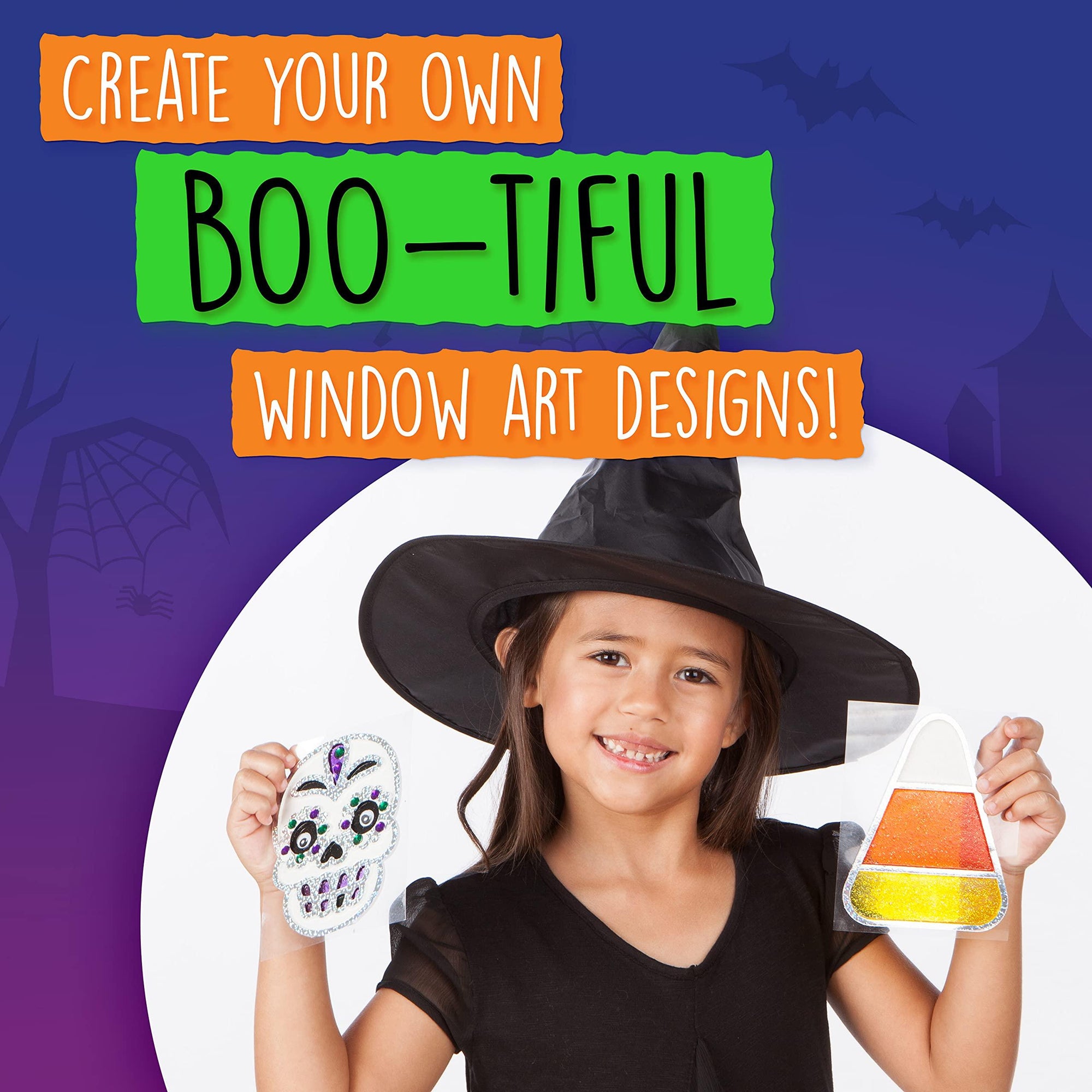 Creativity For Kids Halloween Easy Sparkle Window Art - Kitty Hawk Kites Online Store