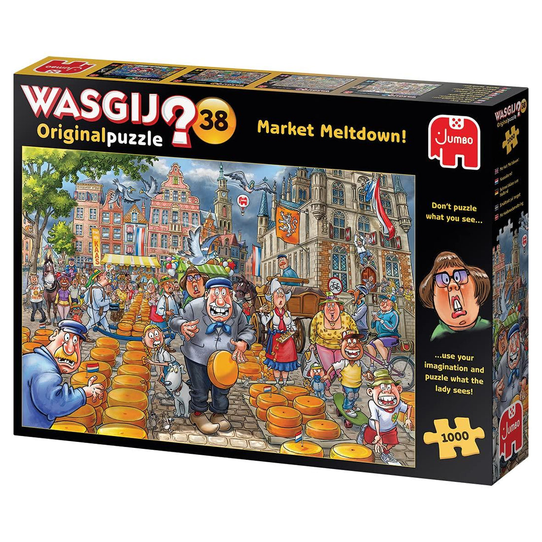 Wasgij Original 38 Market Meltdown, Jigsaw Puzzles for Adults, 1,000 Piece - Kitty Hawk Kites Online Store