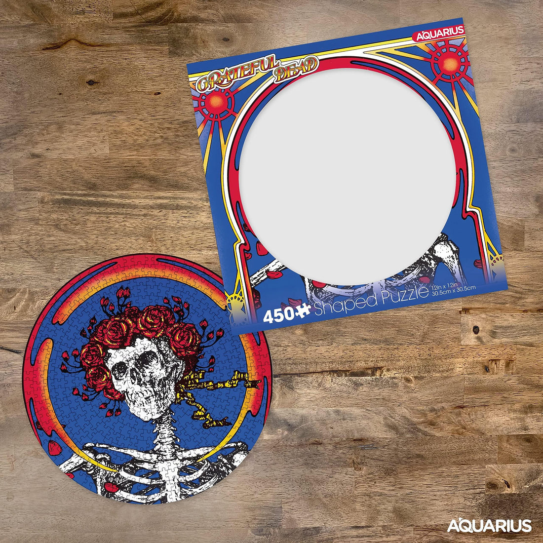 Grateful Dead Skull & Roses Record Disc Puzzle - 450 Piece Jigsaw Puzzle - Kitty Hawk Kites Online Store
