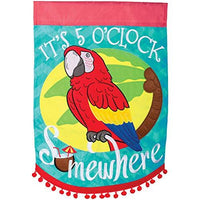 5 O'clock Somewhere Garden Flag - Kitty Hawk Kites Online Store