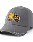 Life is Good Big Cement Mixer Kids Hat