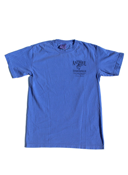 OBX ANTIQUE FISHERMAN MARLIN S FLO BLUE