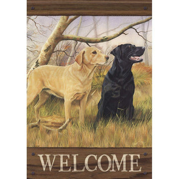 Sweet Labs Welcome House Flag - Kitty Hawk Kites Online Store