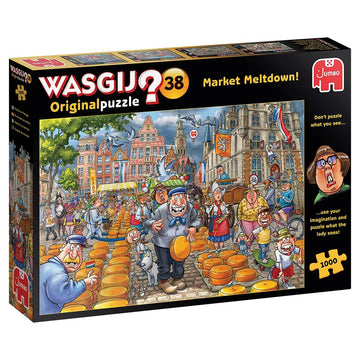 Wasgij Original 38 Market Meltdown, Jigsaw Puzzles for Adults, 1,000 Piece - Kitty Hawk Kites Online Store