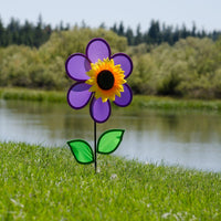 12in Purple Sunflower Spinner - Kitty Hawk Kites Online Store