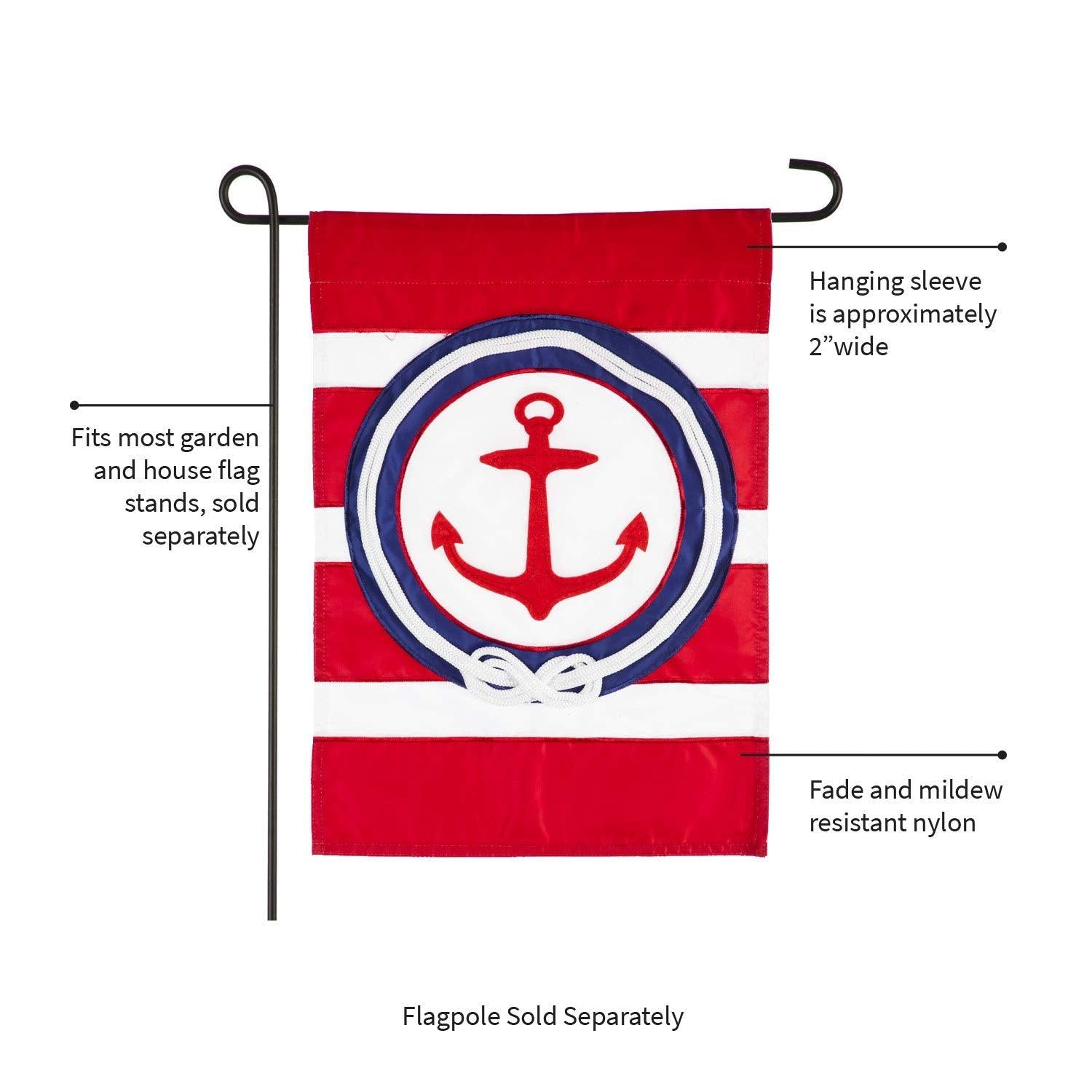 Outdoor Anchor Garden Flag - Kitty Hawk Kites Online Store