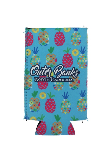 OBX SKINNY CAN PINEAPPLE KOOZIE