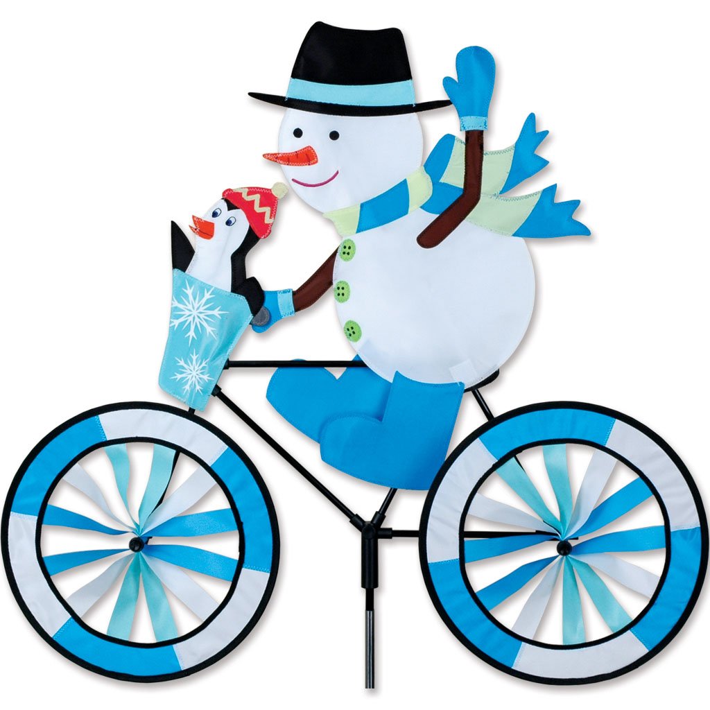 30" Bike Spinner - Snowman