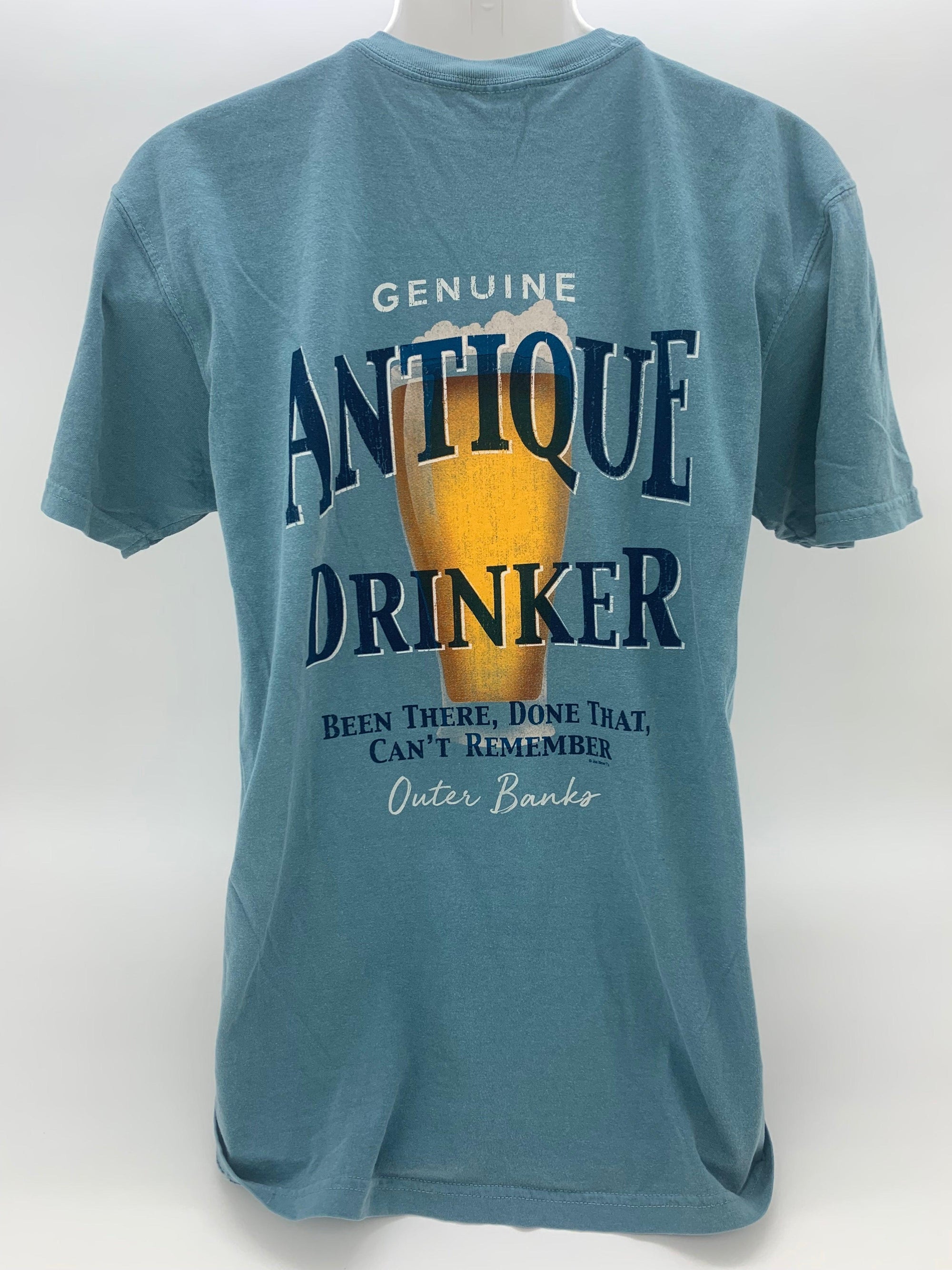 OBX Antique Drinker Beer Short Sleeve Tee - Kitty Hawk Kites Online Store