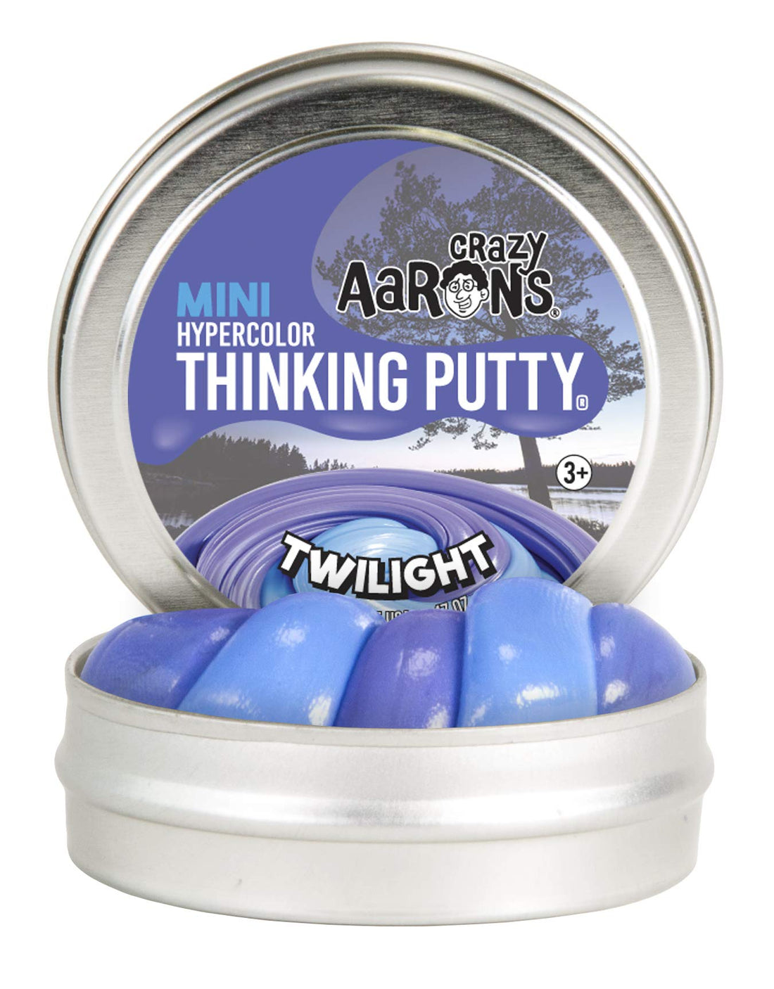 Crazy Aaron Thinking Putty, Twilight, 2'' L, Hyper Color