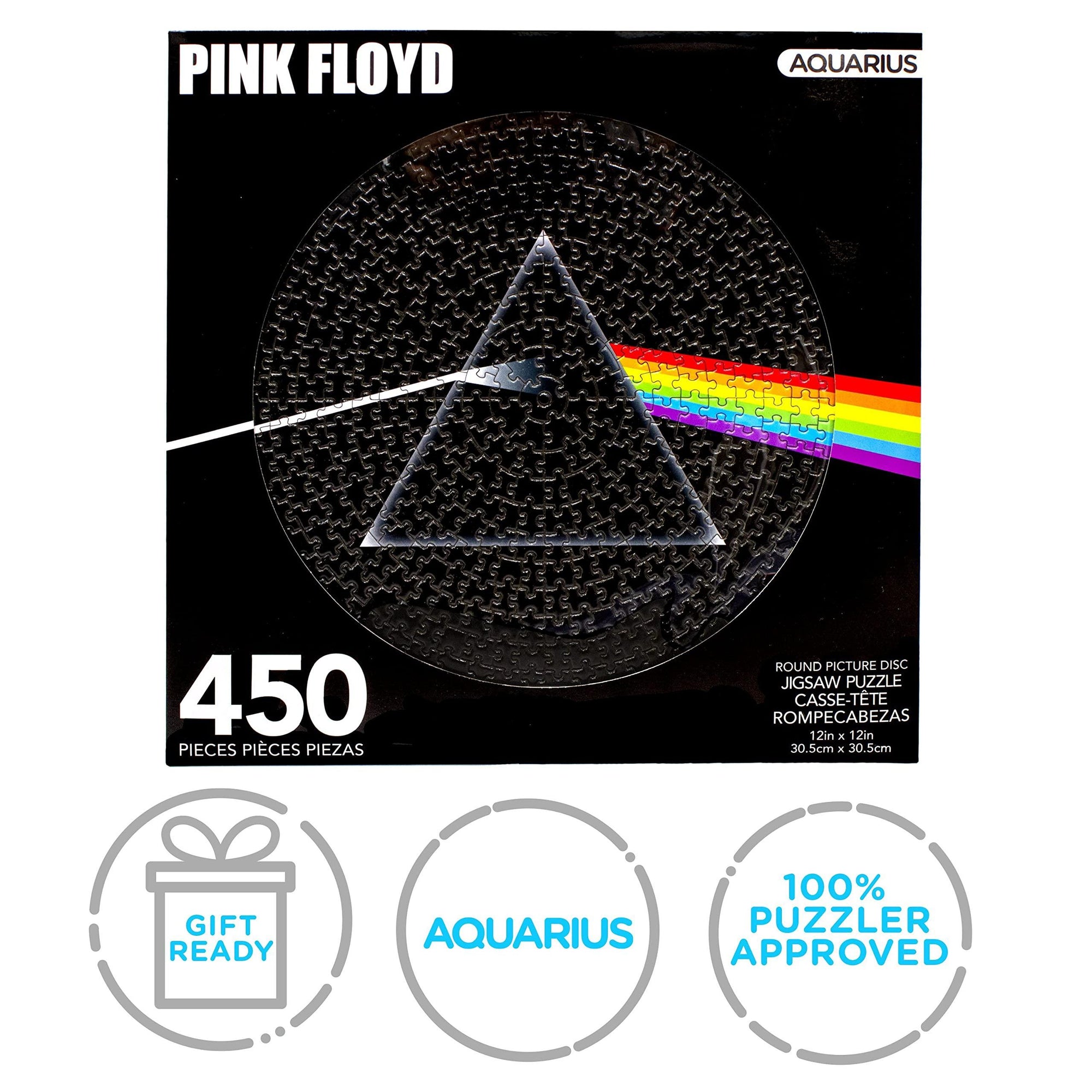 Pink Floyd Dark Side Record Disc Puzzle - 450 Piece Jigsaw Puzzle - Kitty Hawk Kites Online Store