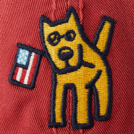 Life is Good Sun wash Chill Patriotic Rocket Hat