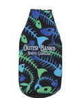 OBX NEON FISHBONE PARTY POPPER KOOZIE