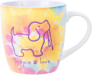 Puppie Love Tie Dye Dog Mug - Multicolor - Kitty Hawk Kites Online Store