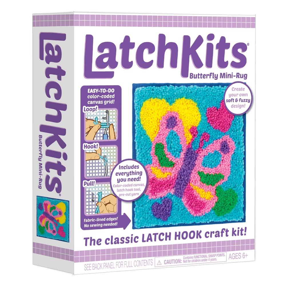Latchkits Butterfly Mini-Rug Craft Kit - Kitty Hawk Kites Online Store