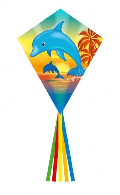 Eddy Dolphin Sunset Diamond Kite 28in - Kitty Hawk Kites Online Store