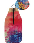 OBX SUNSET PALM TREES  PARTY POPPER KOOZIE