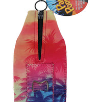 OBX SUNSET PALM TREES  PARTY POPPER KOOZIE
