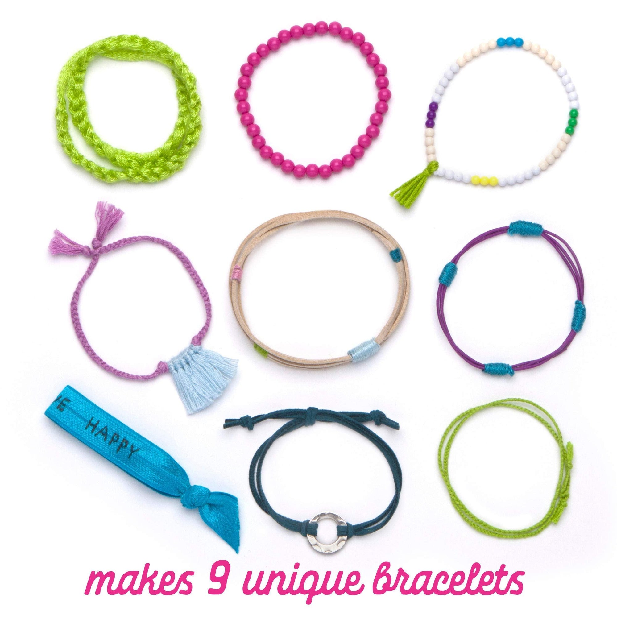 Craft-Tastic Bracelet Baking Craft Kit - Jewel Tones - Kitty Hawk Kites Online Store