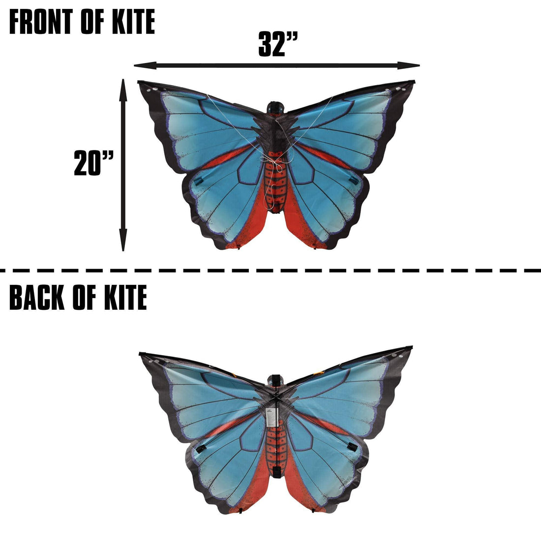 Karner Blue Butterfly Kite 32in - Kitty Hawk Kites Online Store