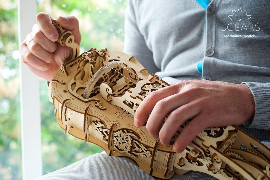 UGears 3D Mechanical Hurdy-Gurdy Musical Instrument Kit - Kitty Hawk Kites Online Store