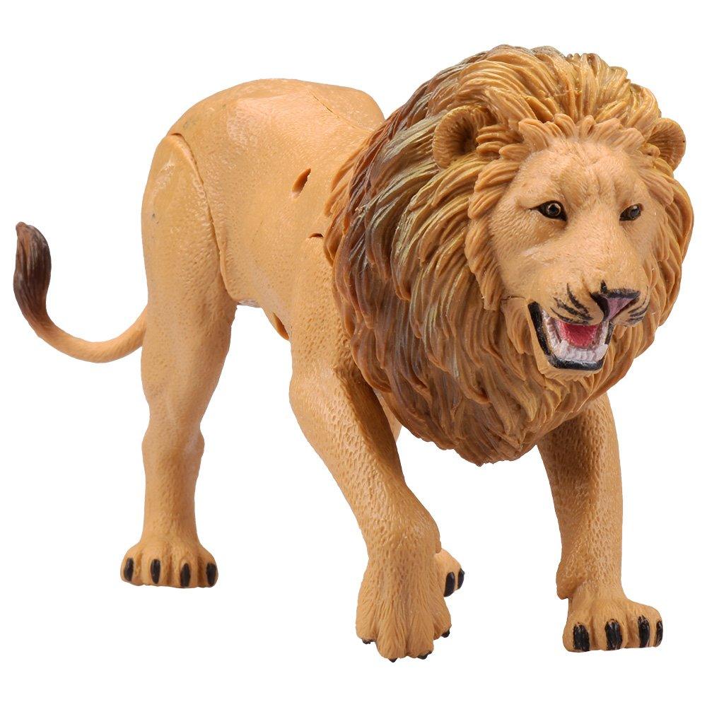 Kid Galaxy Lion, Rhino, Gorilla Plastic Educational Posable Safari Animal Figures (3 Piece), Yellow - Kitty Hawk Kites Online Store