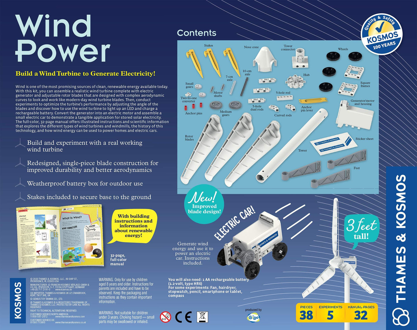 Wind Power V4.0 STEM Experiment Kit - Kitty Hawk Kites Online Store