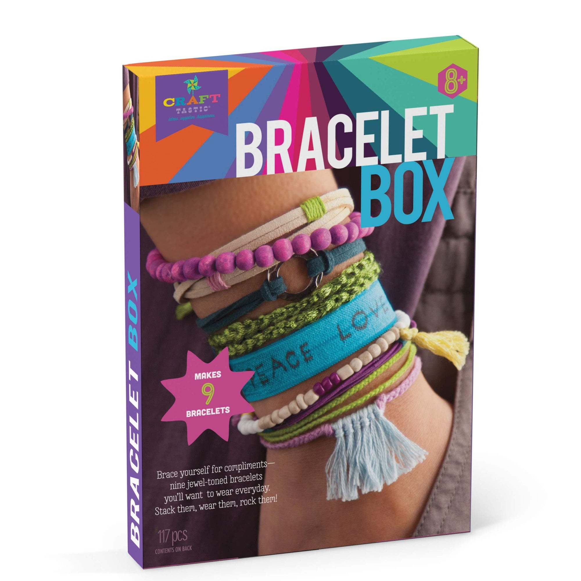 Craft-Tastic Bracelet Baking Craft Kit - Jewel Tones - Kitty Hawk Kites Online Store