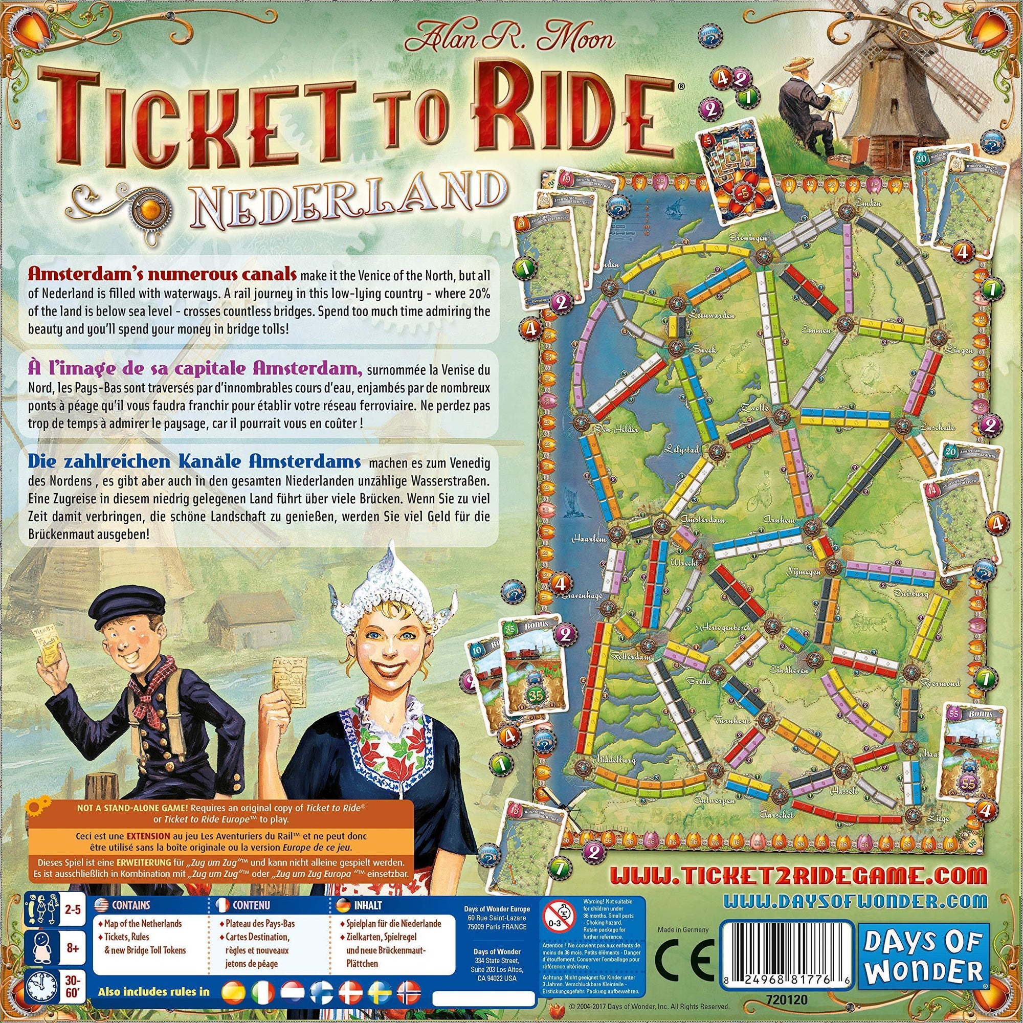 Ticket To Ride: Nederland Map - Kitty Hawk Kites Online Store