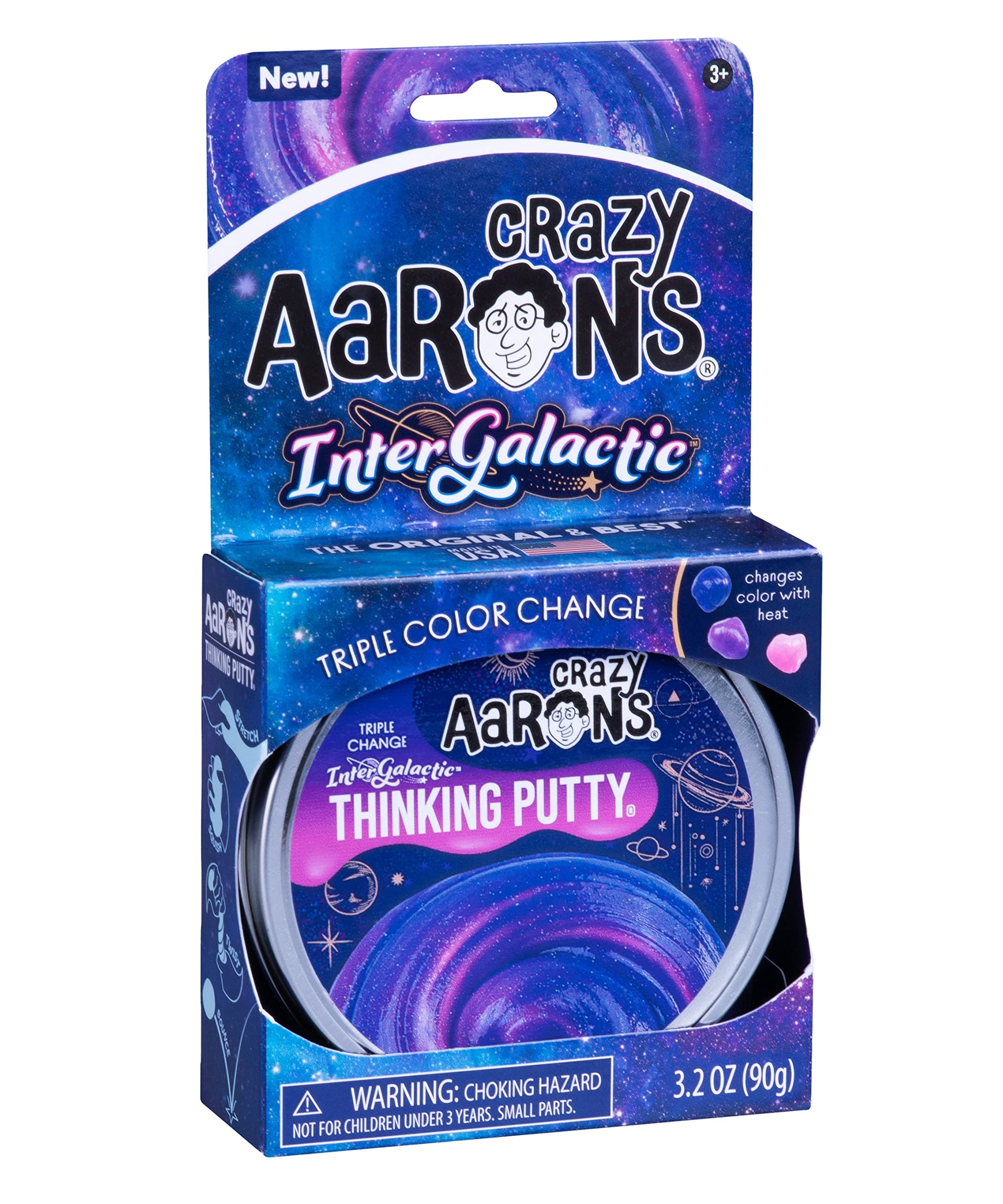 Crazy Aaron&#39;s Thinking Putty - Intergalactic Triple Color Changing Putty