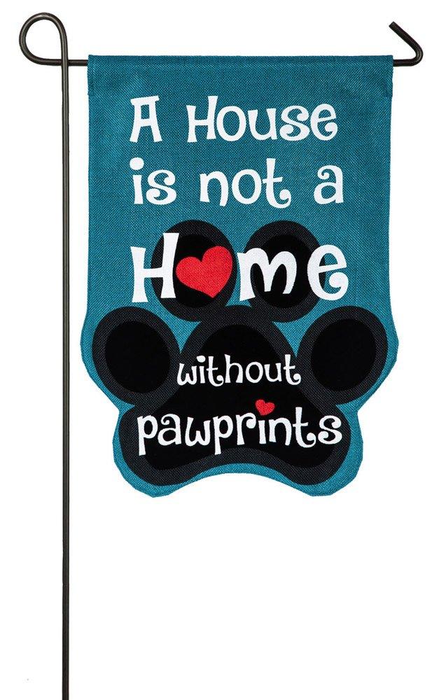 Paw Prints Burlap Garden Flag - Kitty Hawk Kites Online Store