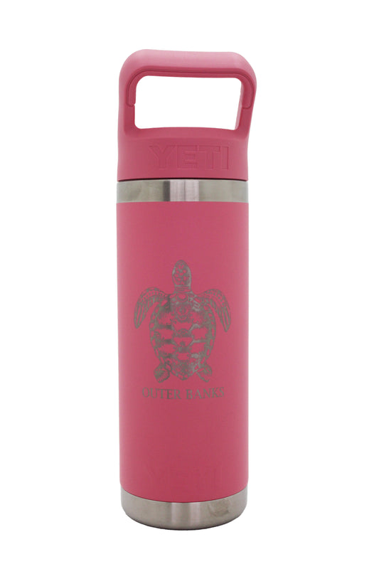 YETI RAMBLER® 18 OZ WATER BOTTLE WITH COLOR-MATCHED STRAW CAP - OBX ENGRAVED