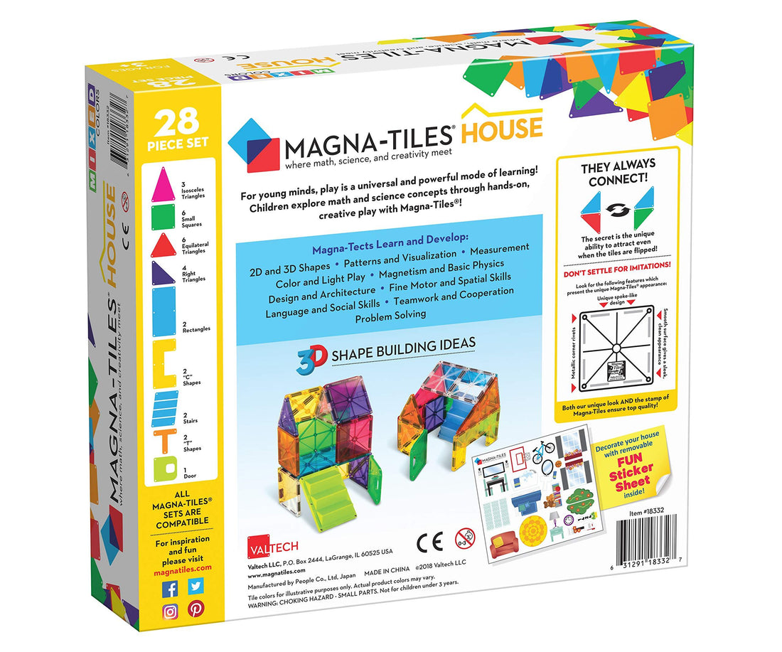 Magna Tiles - MAGHOUSE House Set (28 Pieces) - Kitty Hawk Kites Online Store