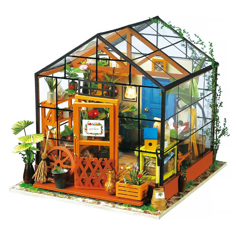 Cathy's Flower House Miniature Wooden Dollhouse - Kitty Hawk Kites Online Store