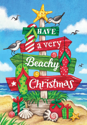 Beachy Christmas Garden Flag - Kitty Hawk Kites Online Store