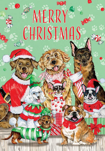 Christmas Dogs Garden Flag - Kitty Hawk Kites Online Store