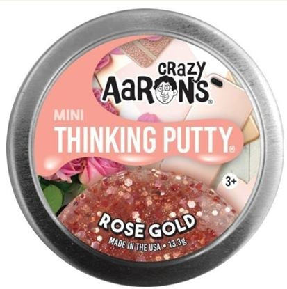Crazy Aaron's Thinking Putty Mini Tin- Rose Gold
