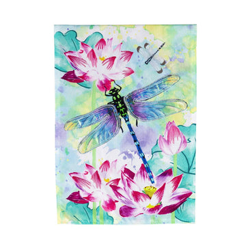 Lotus Dragonfly Garden Flag - Kitty Hawk Kites Online Store
